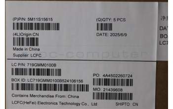 Lenovo 5M11S15615 MECH_ASM BL KB BK MG ITA LTN