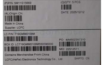 Lenovo 5M11S15669 MECH_ASM BL KB BK MG UKR LTN