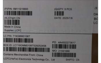 Lenovo 5M11S15693 MECH_ASM BL KB BK MG WW DEN LTN