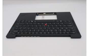 Lenovo 5M11S15701 C-Cover with keyboard, US English Euro, Black, Backlight, WWAN, US