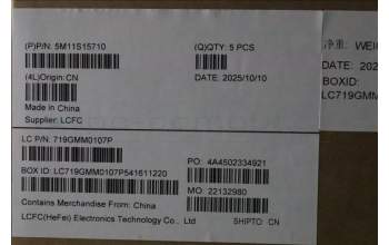 Lenovo 5M11S15710 MECH_ASM BL KB BK MG WW GER CHY