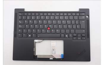 Lenovo 5M11S15756 C-Cover with keyboard, Spanish, Black, Backlight, WWAN, UK