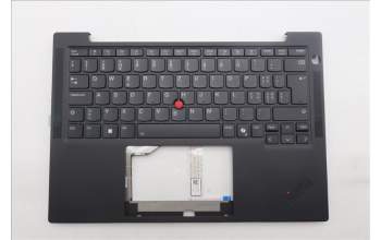 Lenovo 5M11S15762 C-Cover with keyboard, Switzerland, Black, Backlight, WWAN, UK