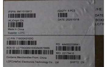 Lenovo 5M11S15913 MECH_ASM BL KB BK GRE SRX