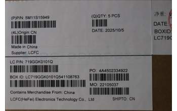 Lenovo 5M11S15949 MECH_ASM BL KB BK NORDIC SRX