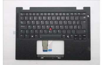 Lenovo 5M11S16121 C-Cover with keyboard, Switzerland, Black, Backlight, WWAN, UK