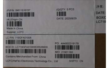 Lenovo 5M11S16157 MECH_ASM BL KB BK ARA SRX