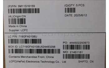 Lenovo 5M11S16159 MECH_ASM BL KB BK ARA LTN