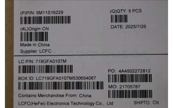 Lenovo 5M11S16229 MECH_ASM BL KB BK JPN SRX