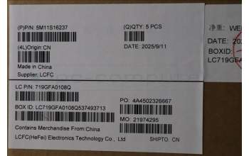 Lenovo 5M11S16237 MECH_ASM BL KB BK LA SPA SRX