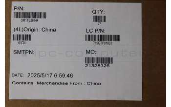 Lenovo 5M11S26744 MECH_ASM FRU MECH_ASM POWER_BTN W FPR BK