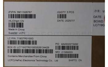 Lenovo 5M11S26767 MECH_ASM FRU KBD WC ITA (CHY)UK BK