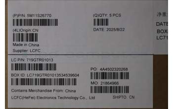 Lenovo 5M11S26770 MECH_ASM FRU KBD WC NOR (SRX)UK BK