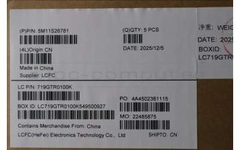 Lenovo 5M11S26781 C-Cover with keyboard, Nordic, Black, UK