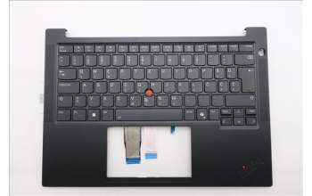 Lenovo 5M11S26886 C-Cover with keyboard, Slovenian, Black, Backlight, UK