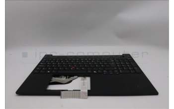 Lenovo 5M11S26980 C-Cover with keyboard, Danish, Black, UK