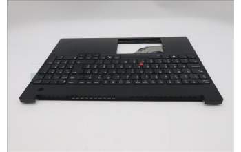 Lenovo 5M11S27068 C-Cover with keyboard, Hungarian, Black, Backlight, UK