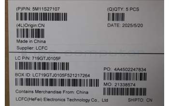 Lenovo 5M11S27107 MECH_ASM KBCCV EURO ENG BL(Liteon)US BK