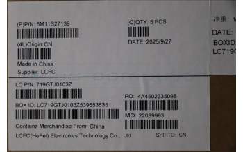 Lenovo 5M11S27139 MECH_ASM FRU KB CCV UKR BL(Chicony)US BK