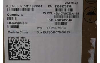 Lenovo 5M11S29914 MECH_ASM FRU MEAS US-C YBLGR-CHY-EUROENG