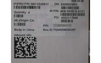 Lenovo 5M11S29917 MECH_ASM FRU MEASM US-C YBLGR-CHY-GRE