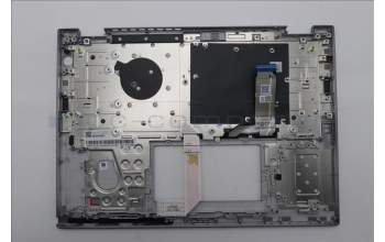 Lenovo 5M11S30331 C-Cover with keyboard, Bulgarian, Luna Grey, Backlight, No World Face Camera, Heat Staking, UK