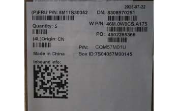 Lenovo 5M11S30352 MECH_ASM FRU MEASMUK-C BL-GR-CHY-GER