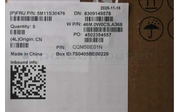 Lenovo 5M11S30476 MECH_ASM FRU MEASMUK-WFC BL-GR-LTN-BEL