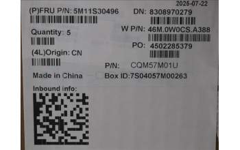 Lenovo 5M11S30496 MECH_ASM FRU MEASMUK-WFC BL-GR-CHY-FRA