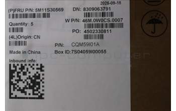 Lenovo 5M11S30569 MECH_ASM FRUMEASM US-C NBLBK-CHY-EUROENG