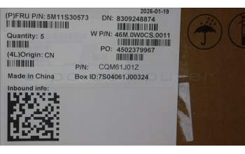 Lenovo 5M11S30573 MECH_ASM FRUMEASM US-C NBLBK-LTN-GRE