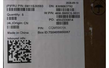 Lenovo 5M11S30593 MECH_ASM FRUMEASM US-C NBLBK-CHY-UKR