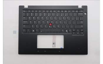 Lenovo 5M11S30599 C-Cover with keyboard, English, Black, Backlight, Heat Staking, US