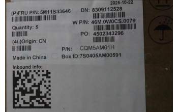 Lenovo 5M11S33646 MECH_ASM FRUMEASMUK-C NBL BK-CHY-NOR