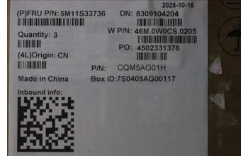 Lenovo 5M11S33736 MECH_ASM FRUMEASMUK-C BL BK-CHY-SWE/FIN