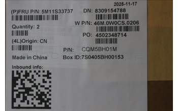 Lenovo 5M11S33737 MECH_ASM FRUMEASMUK-C BL BK-LTN-SWE/FIN