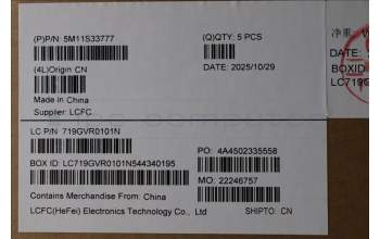 Lenovo 5M11S33777 MECH_ASM FRU BL KB BK BUL SRX