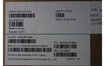 Lenovo 5M11S37344 C-Cover with keyboard, Russian, Black, Backlight, US