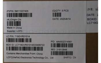 Lenovo 5M11S37405 MECH_ASM FRU BL KB BK SWS SRX