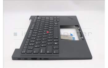 Lenovo 5M11S37548 C-Cover with keyboard, English, Black, Backlight, WWAN, US