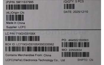 Lenovo 5M11S37995 MECH_ASM BL KB BK MG CZE/SLK LTN