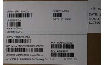 Lenovo 5M11S38033 MECH_ASM BL KB BK MG JPN CHY