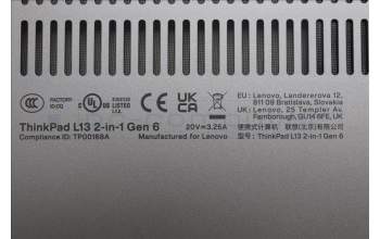 Lenovo 5M11S53556 MECH_ASM FRU MEASM D COVER 2IN1 GR L13