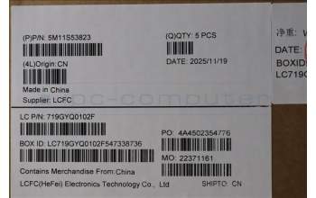 Lenovo 5M11S53823 MECH_ASM FRU KBD W/C UKE BL(CHY)UK BK