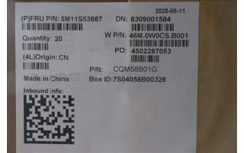 Lenovo 5M11S53887 MECH_ASM FRU D COVER CS BK L13 Abby AMD