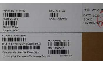 Lenovo 5M11T54199 MECH_ASM BKLT KB NP BK UKR PMX