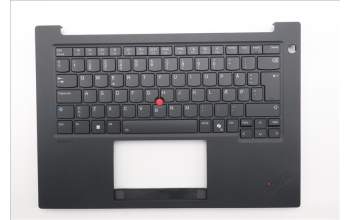 Lenovo 5M11T54235 C-Cover with keyboard, Danish, Black, Backlight, UK