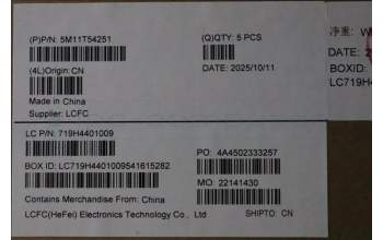 Lenovo 5M11T54251 MECH_ASM BL KB BK FRA SRX