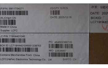 Lenovo 5M11T54271 MECH_ASM BL KB BK HUN SRX