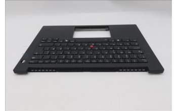 Lenovo 5M11T55175 C-Cover with keyboard, Norwegian, Black, Backlight, Smart Card Reader, UK